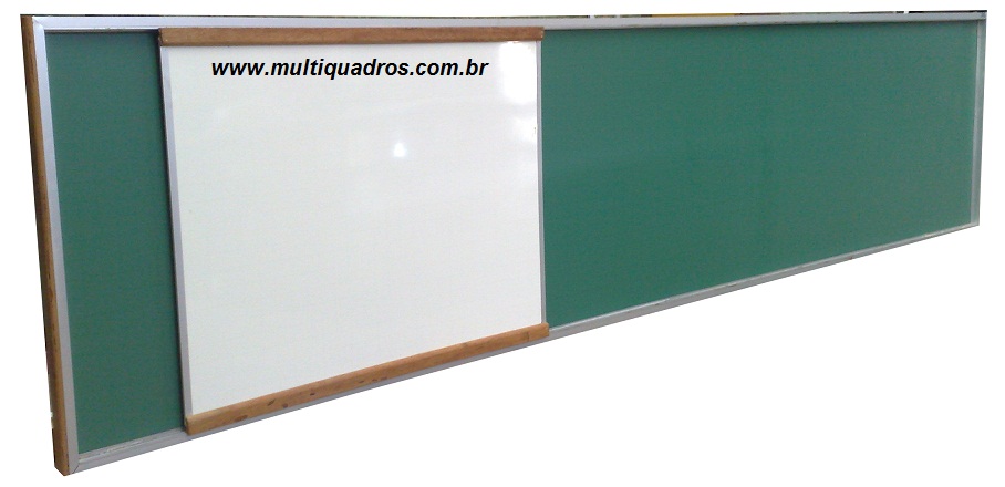 Quadro Duplo de Correr - Verde e Branco